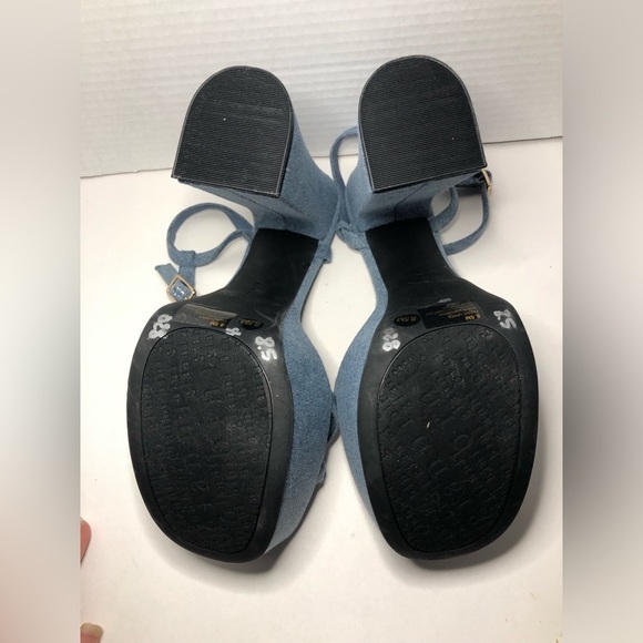 Gianni Bini Denim Blue Platform Sandals NWOT 8.5 - Picture 9 of 16